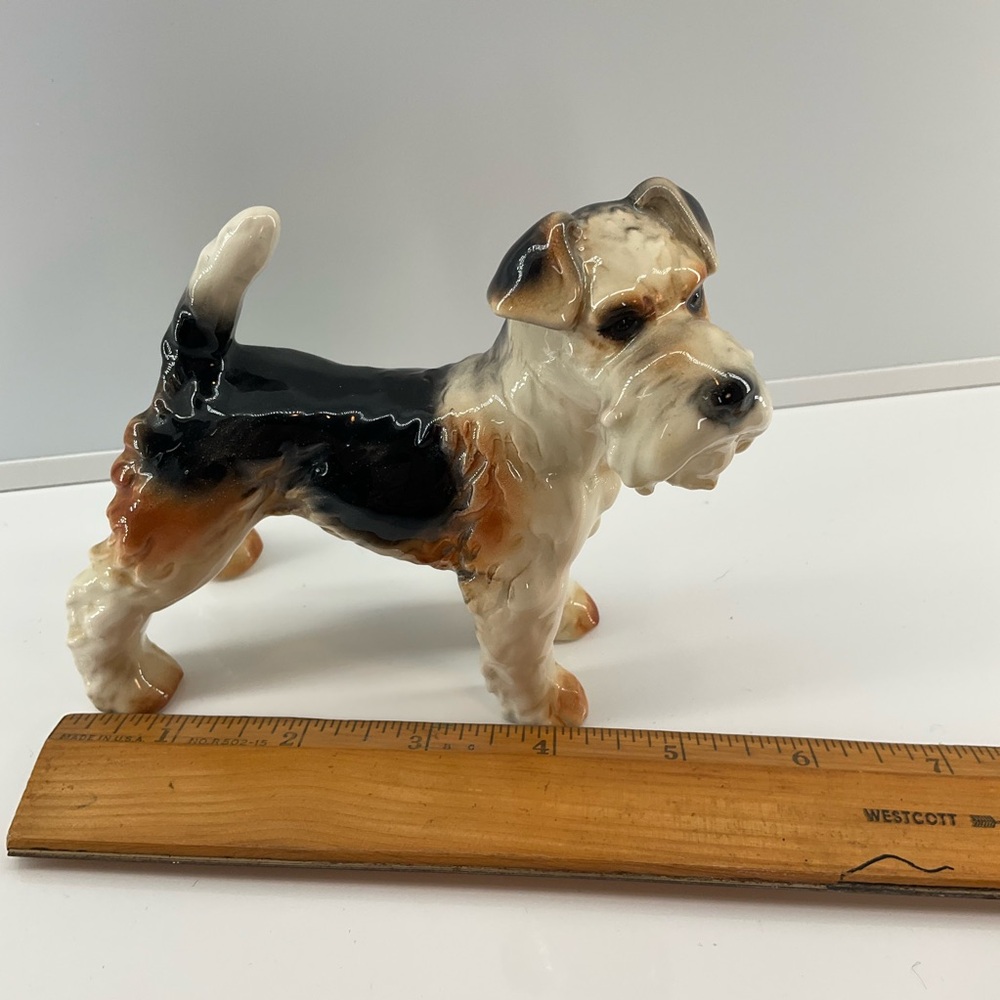 vtg GOEBEL Wire Haired Fox Terrier Dog Figurine W. Germany #32 1972- 1978 Glossy - Picture 8 of 9